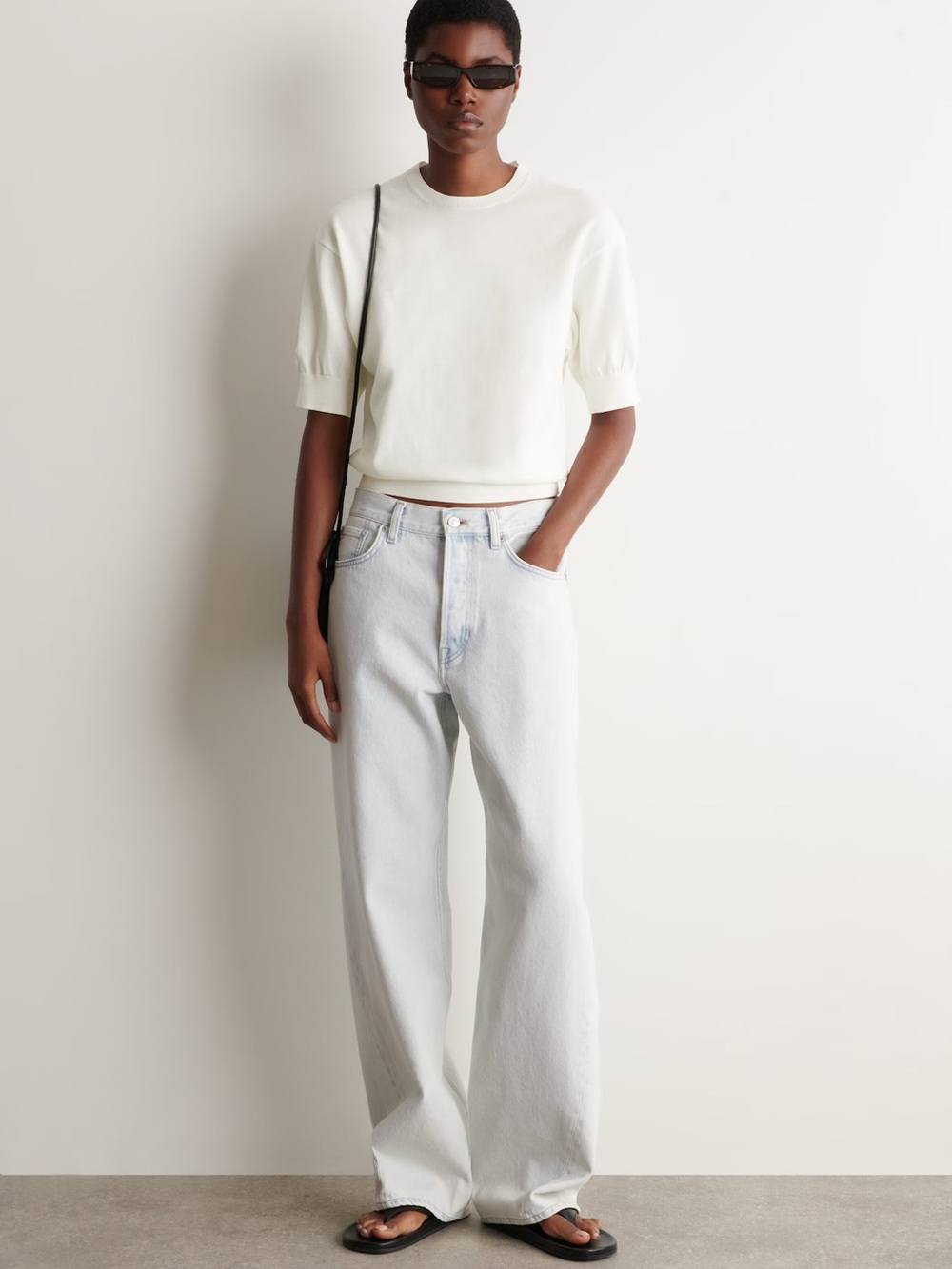 NWT (size small) COS KNITTED COTTON T-SHIRT - Picture 2 of 8